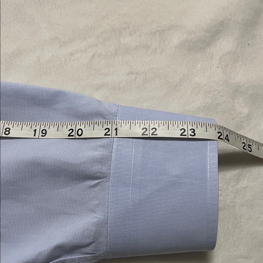 David Donahue Men's Slim Light Blue Shirt - Picture 11 of 12